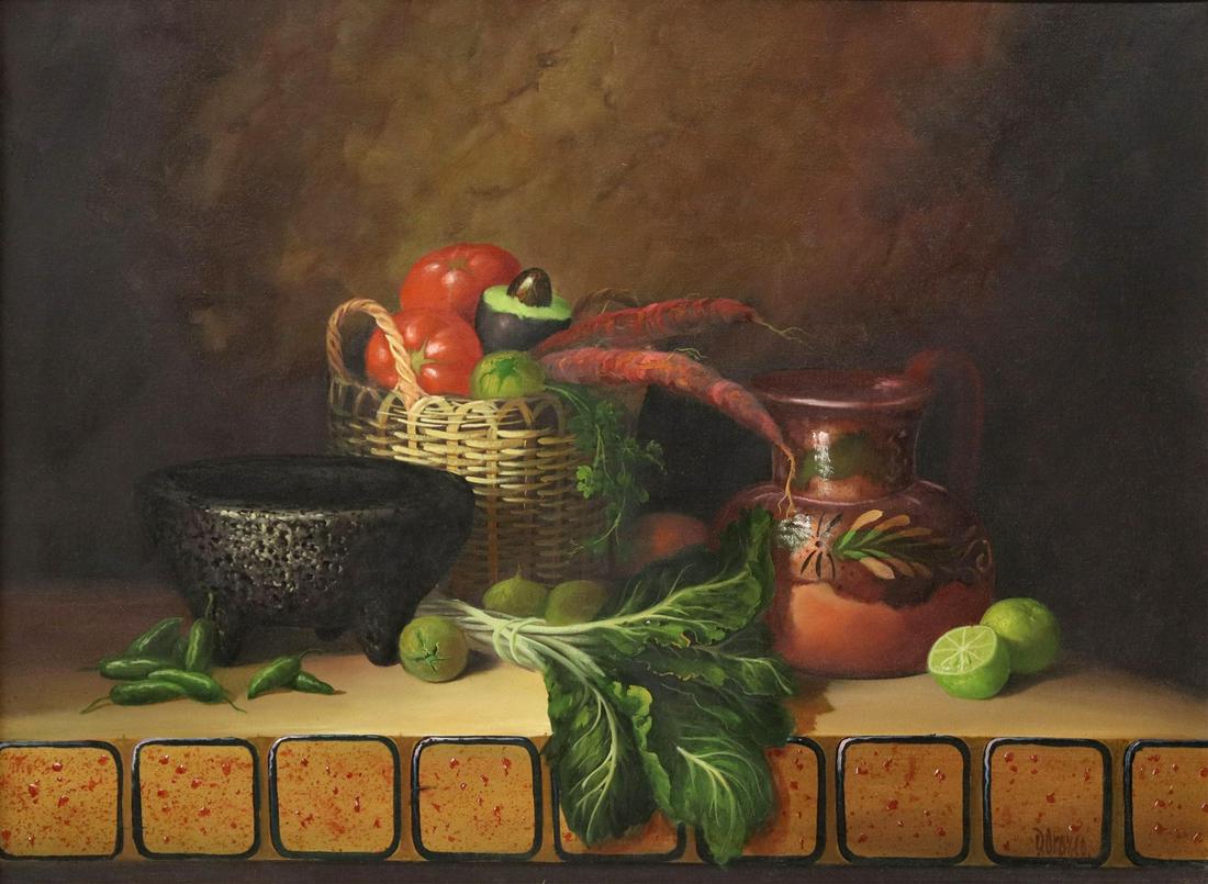 DANIEL OROZCO STILL LIFE PAINTING WITH MOLCAJETE (1 of 4)