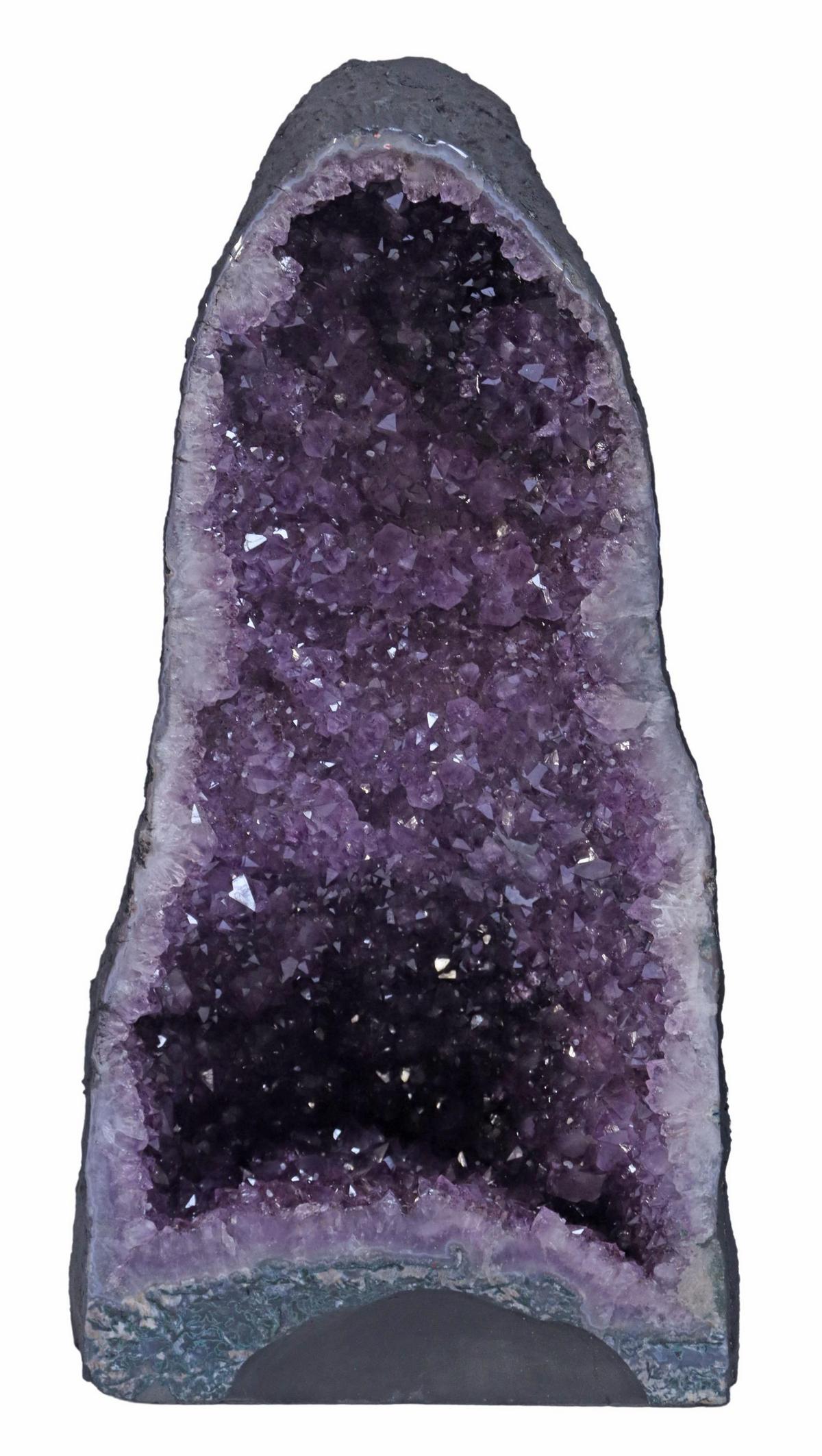 LARGE AMETHYST CATHEDRAL GEODE, 23"H (1 of 2)