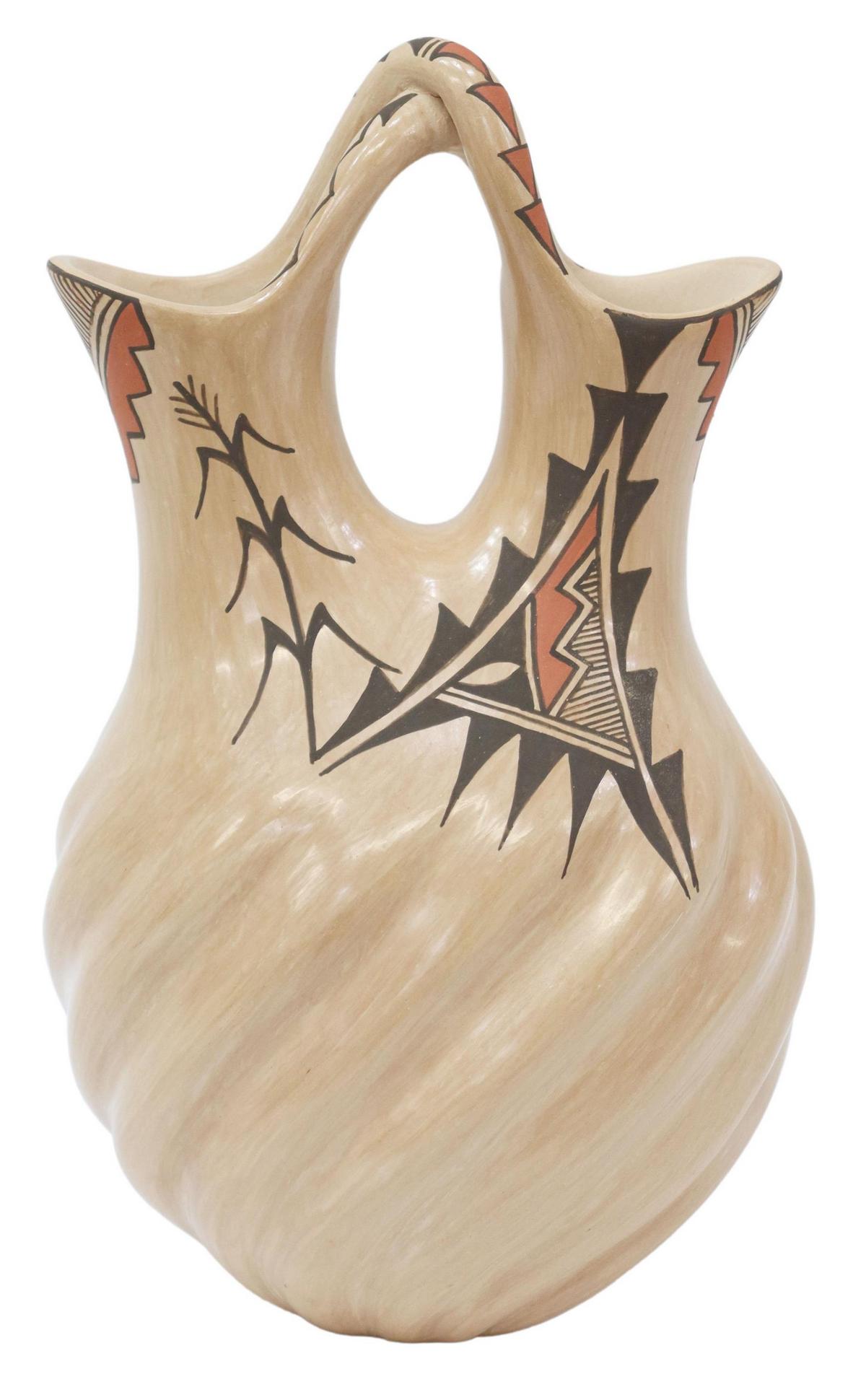 JUANITA FRAGUA, JEMEZ PUEBLO WEDDING VASE (1 of 4)