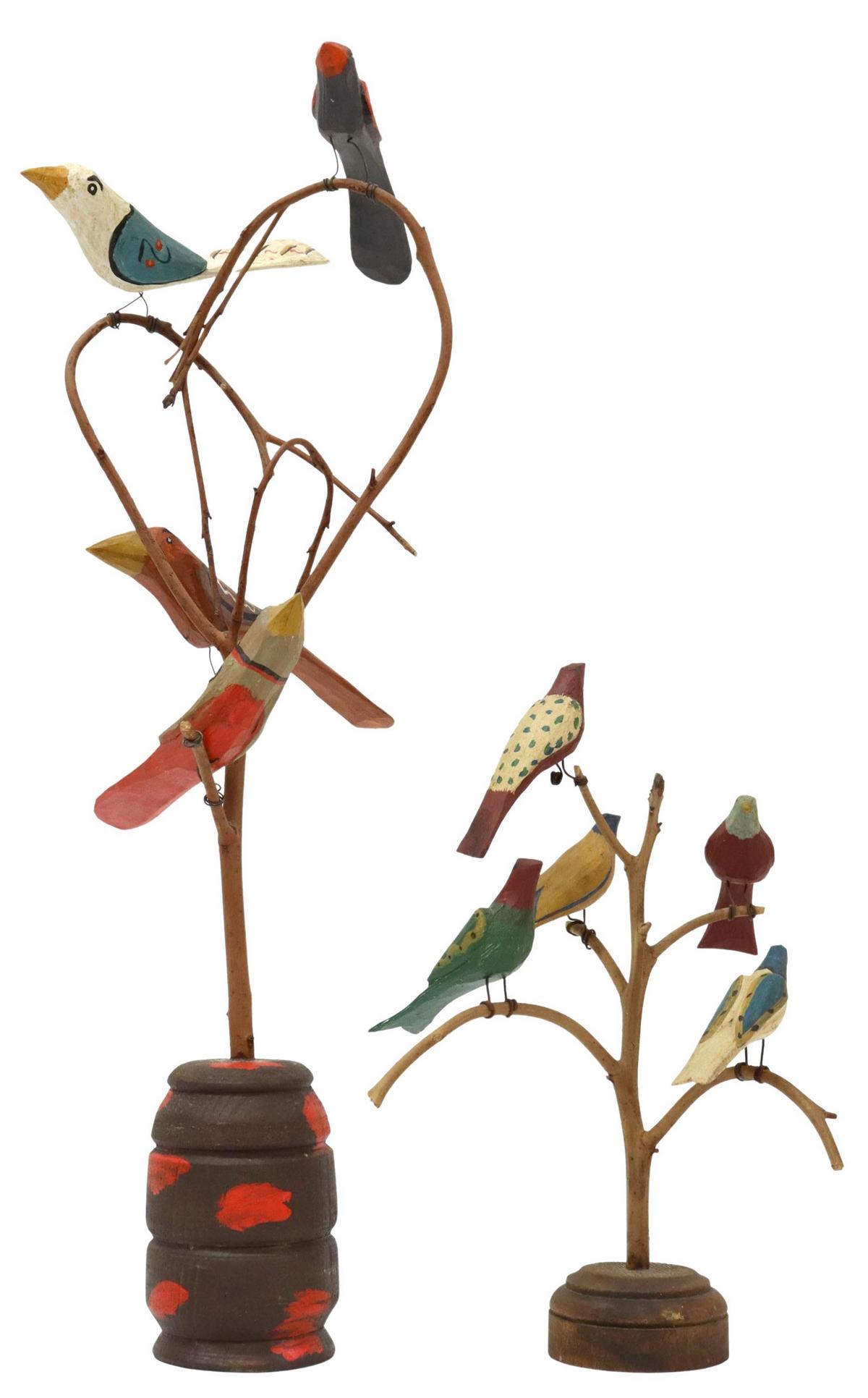 (2) DANIEL STRAWSER PENNSYLVANIA FOLK ART BIRDS (1 of 3)