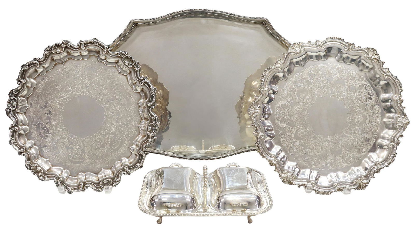 (4) ENGLISH & AMERICAN SILVER PLATE TABLEWARE (1 of 10)