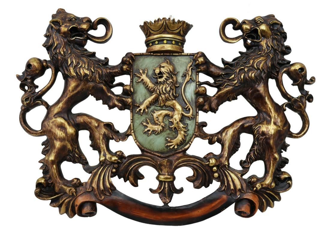 DECORATIVE HERALDIC ARMORIAL CREST (1 of 2)