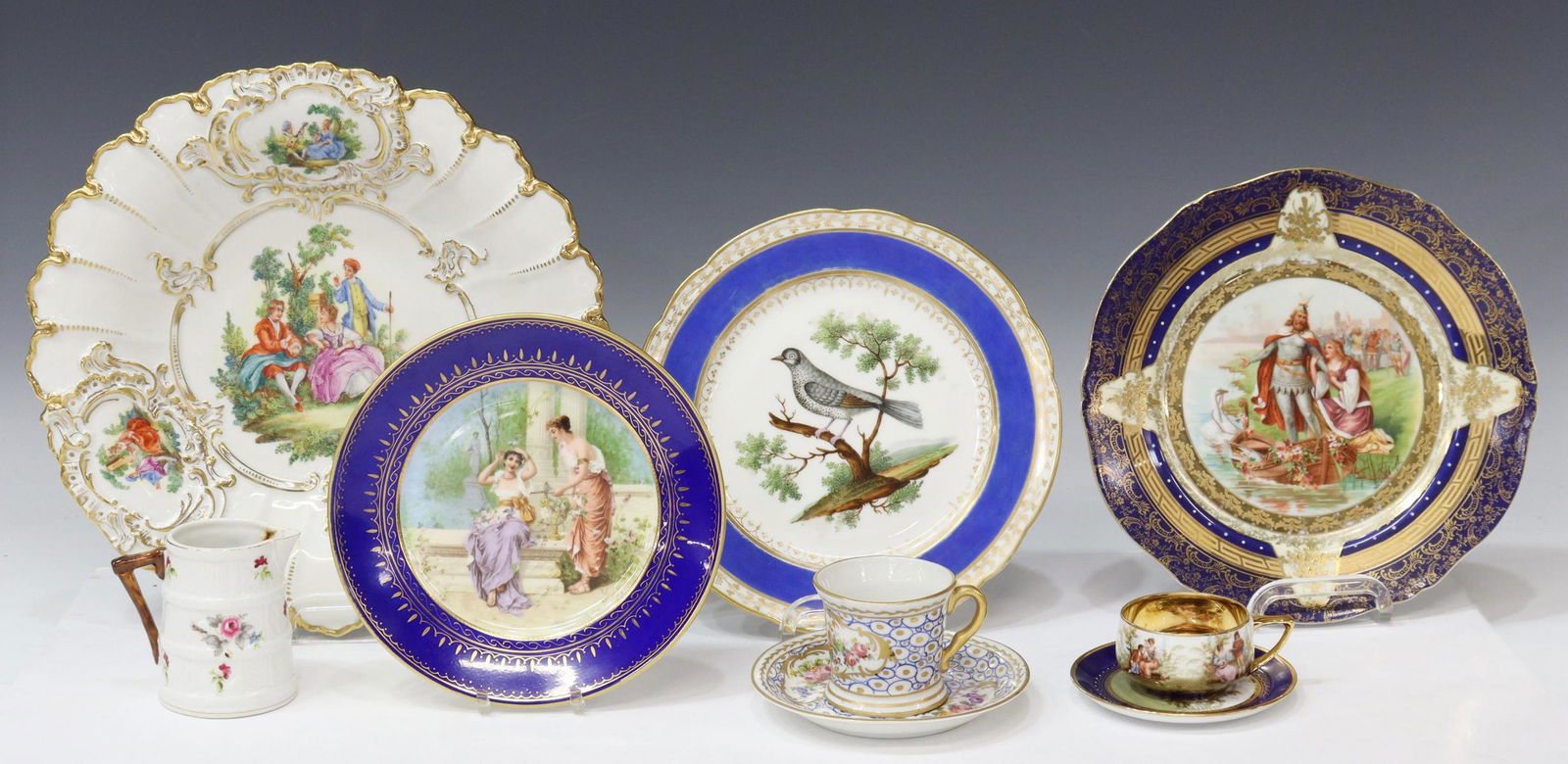 9) CABINET PLATES: ROYAL VIENNA STYLE & OTHERS (1 of 6)