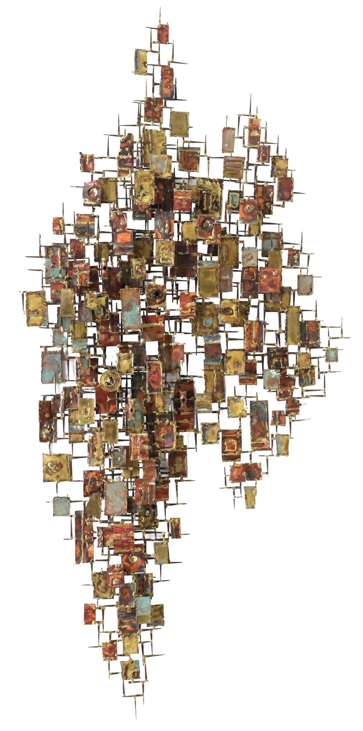 WILLIAM McKENZIE (D.2020) BRUTALIST WALL SCULPTURE (1 of 2)