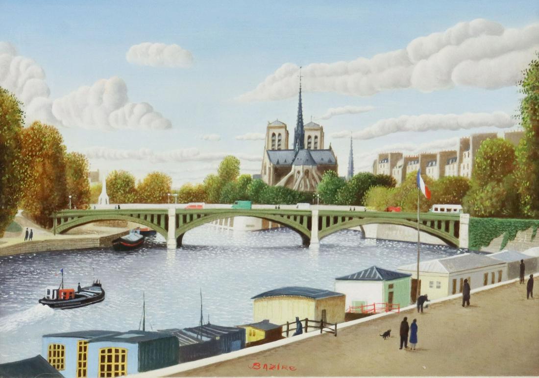 PIERRE BAZIRE (B.1938) NOTRE-DAME DE PARIS (1 of 4)