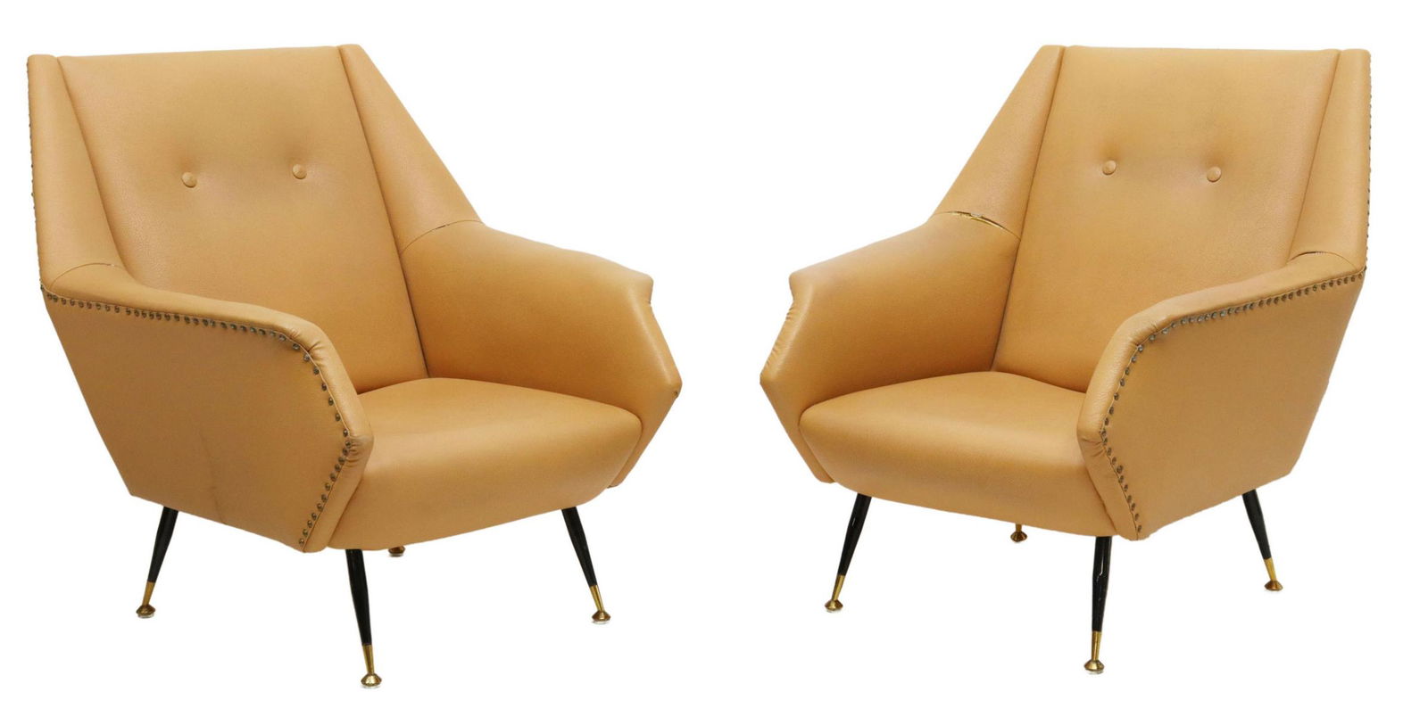 (2) ITALIAN MID-CENTURY MODERN LOUNGE CHAIRS (1 of 5)
