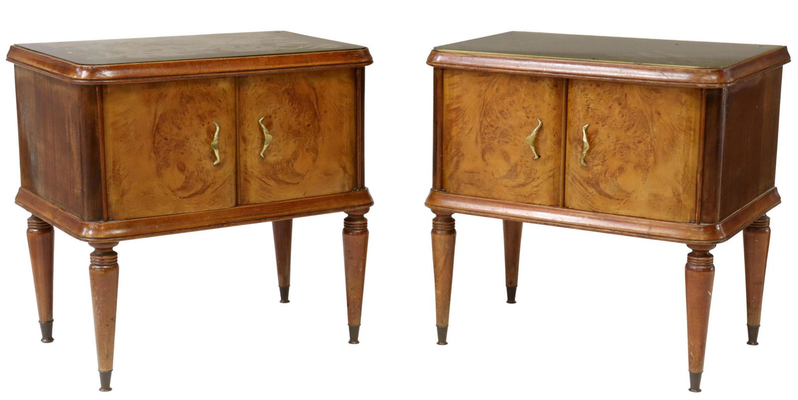 (2) ITALIAN MID-CENTURY MODERN BEDSIDE CABINETS (1 of 5)