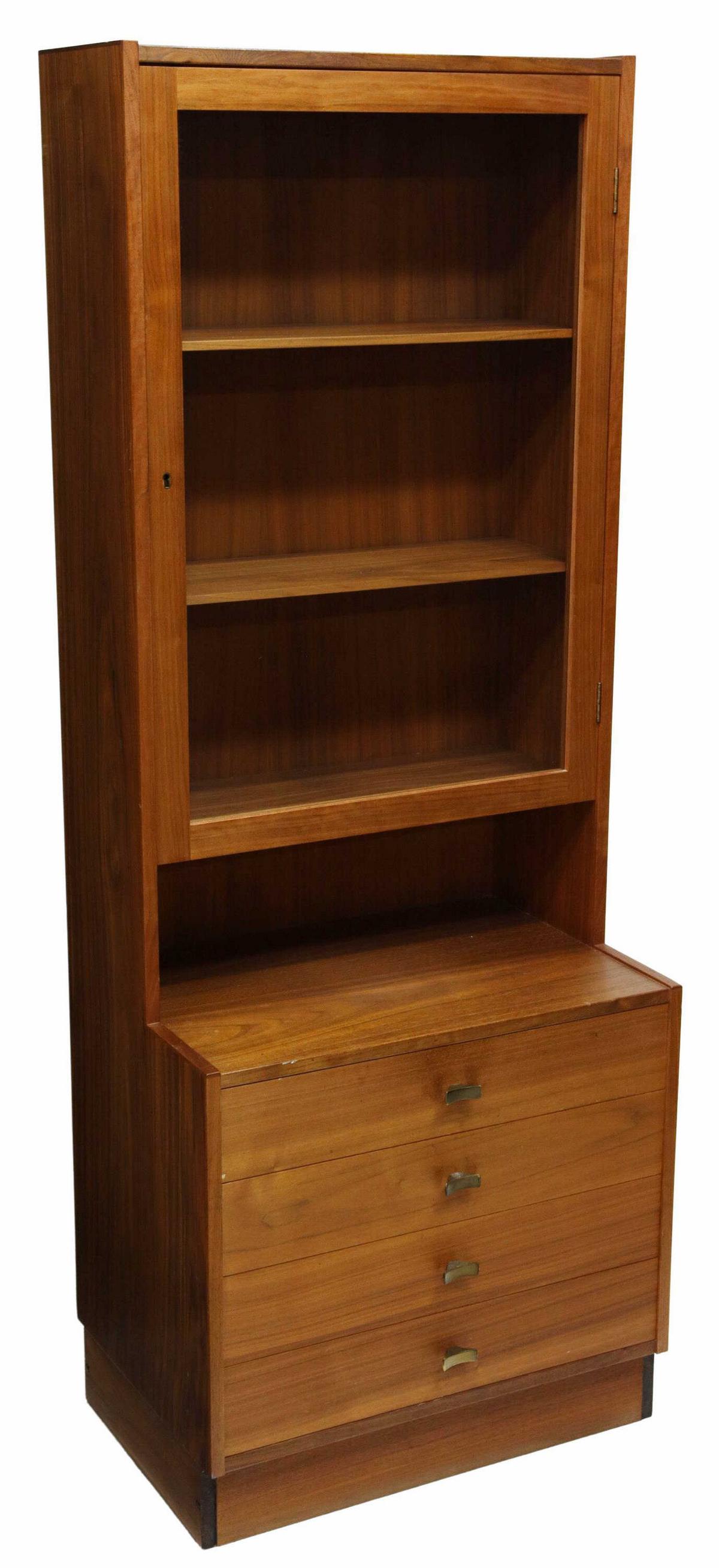 SWEDISH MID-CENTURY MODERN STEPBACK CABINET (1 of 4)