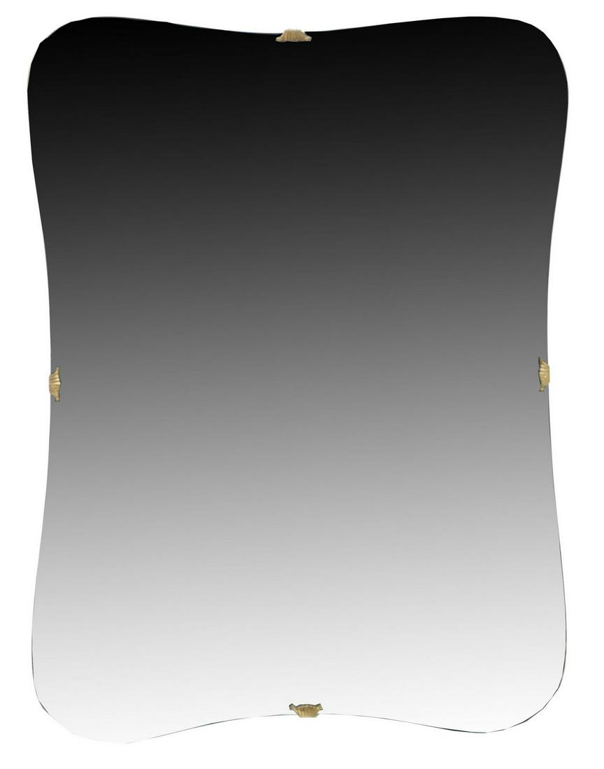 ITALIAN MID-CENTURY MODERN FRAMELESS WALL MIRROR (1 of 3)