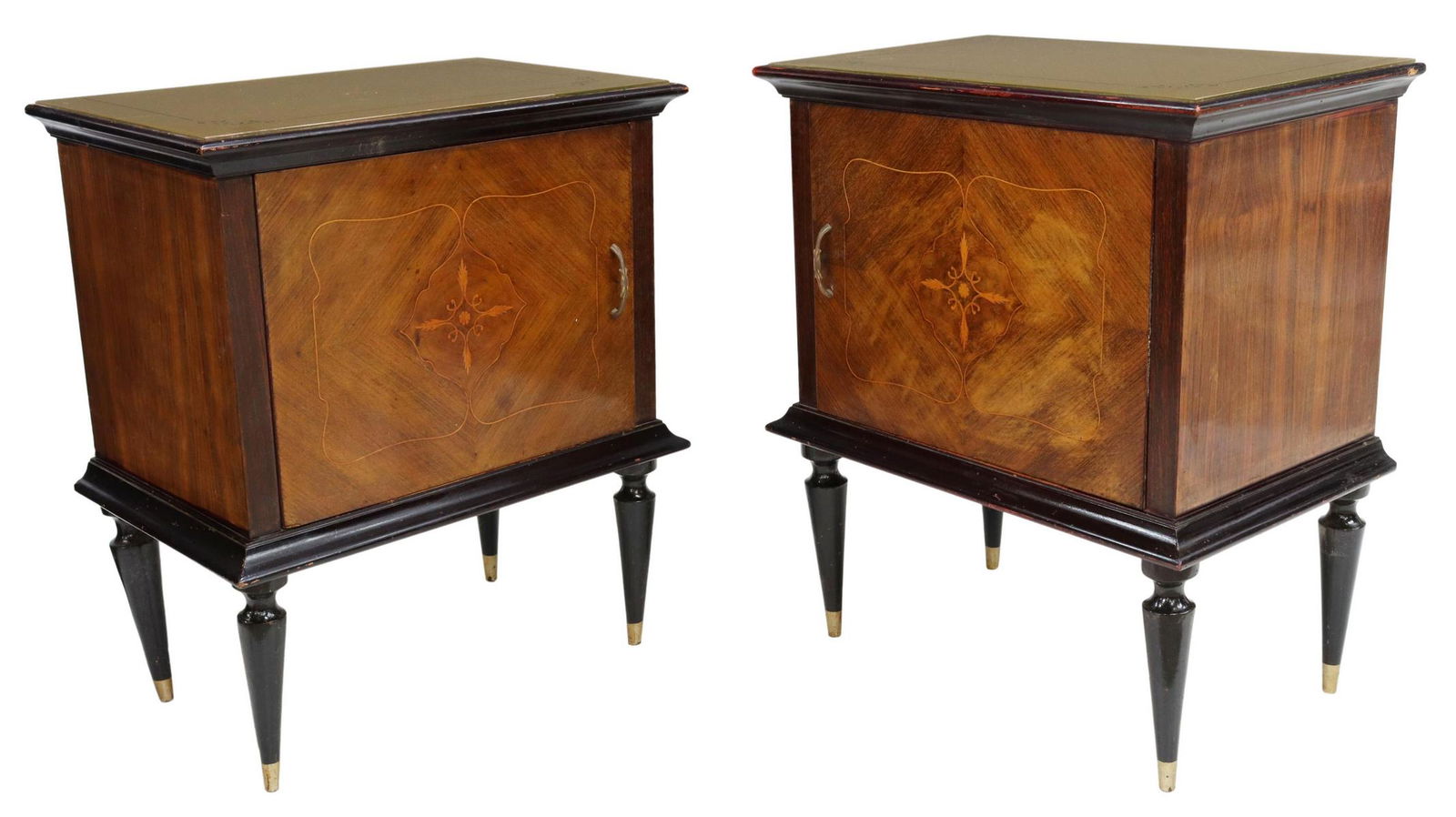(2) ITALIAN MID-CENTURY MODERN BEDSIDE CABINETS (1 of 5)