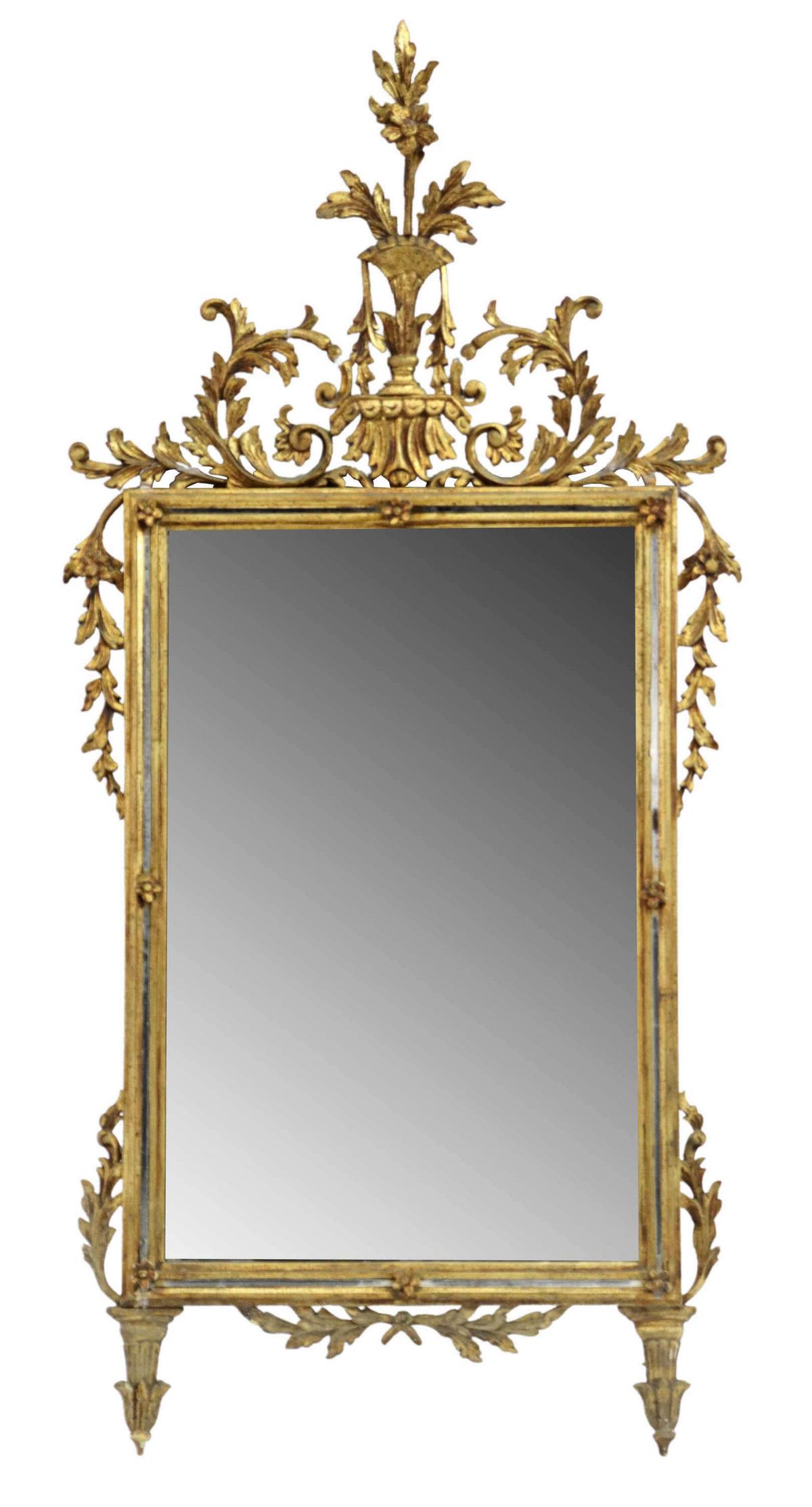 FLORENTINE GILTWOOD WALL MIRROR, 61" X 29" (1 of 3)