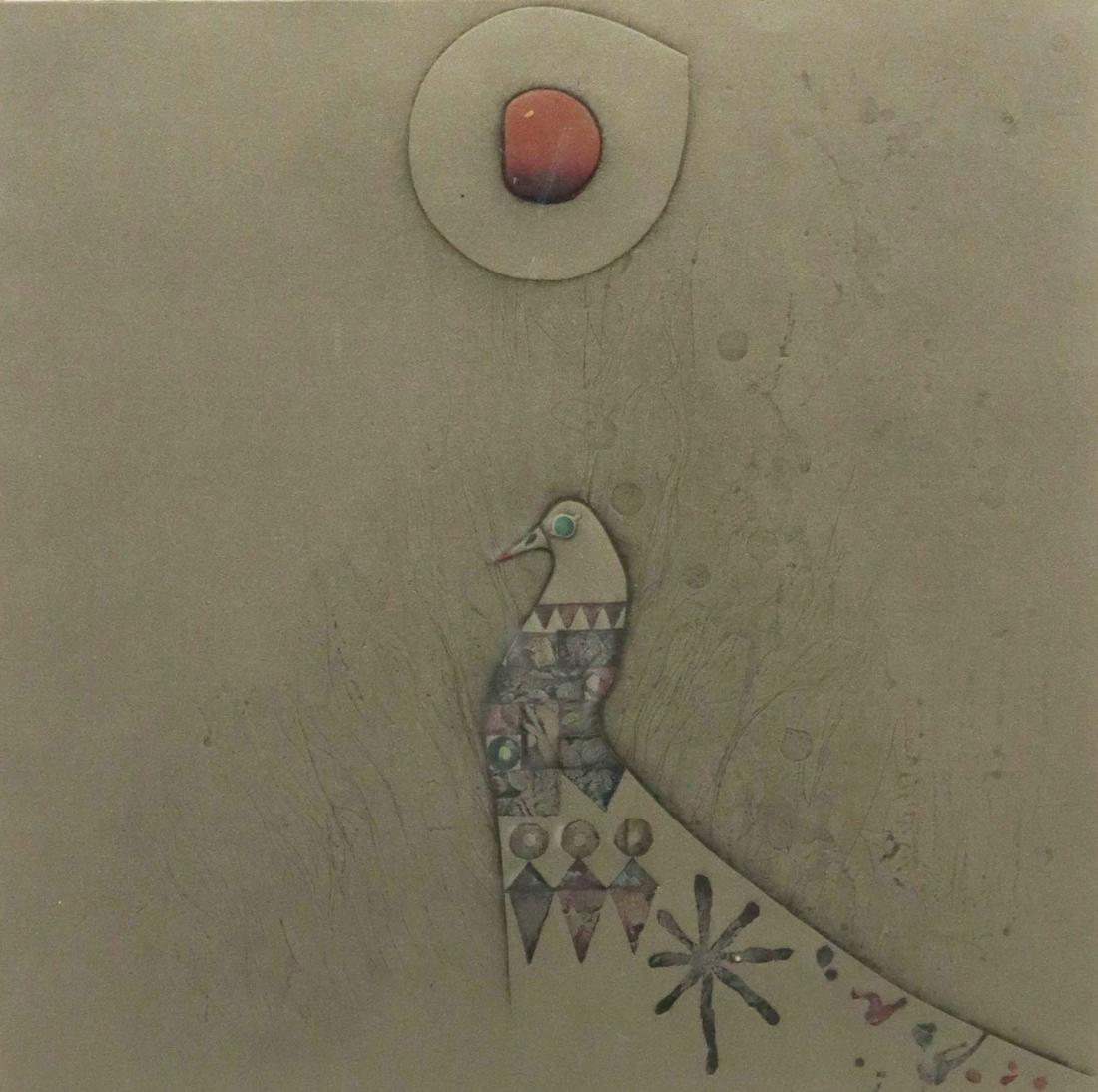 KUNIHIRO AMANO (B.1929) MORNING MOON 7 WOODBLOCK (1 of 4)