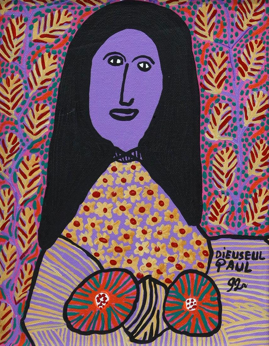 DIEUSEUL PAUL (B.1952)SAINT-SOLEIL SCHOOL PAINTING (1 of 5)