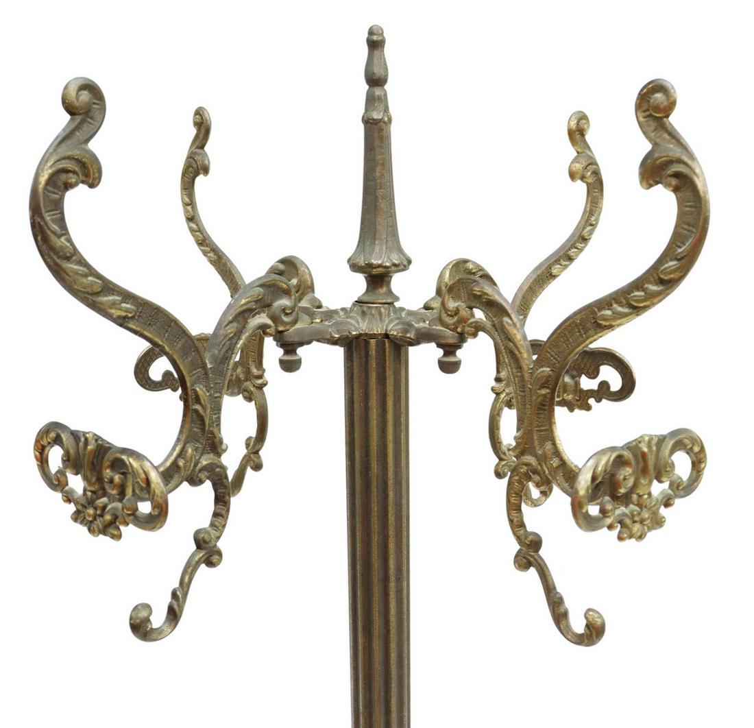ITALIAN GILT METAL STANDING HALL TREE (1 of 3)