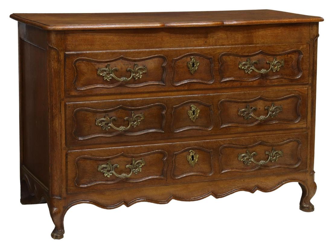 FRENCH LOUIS XV COMMODE, 18TH C. (1 of 5)