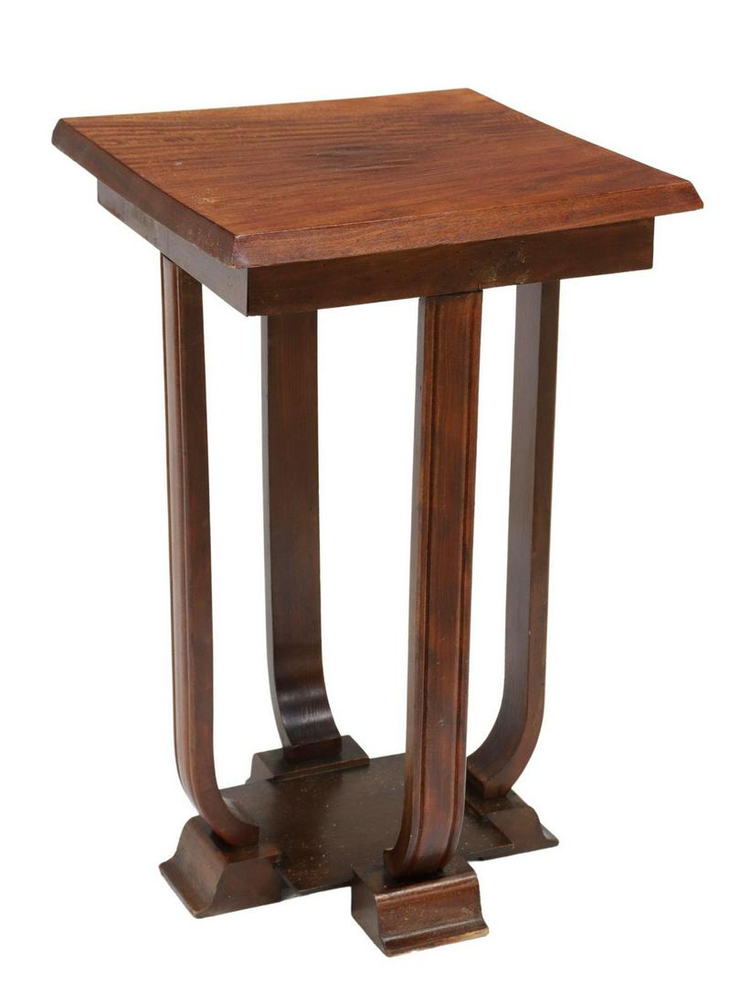 ART DECO MAHOGANY HINGED-TOP SIDE TABLE (1 of 6)