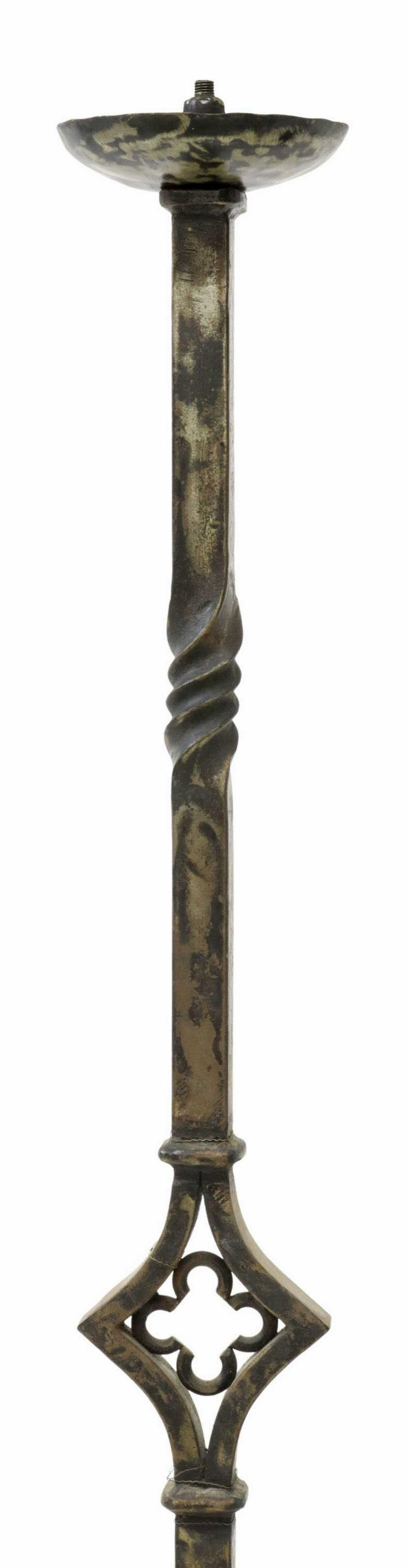 GOTHIC REVIVAL WROUGHT IRON FLOOR LAMP (1 of 3)