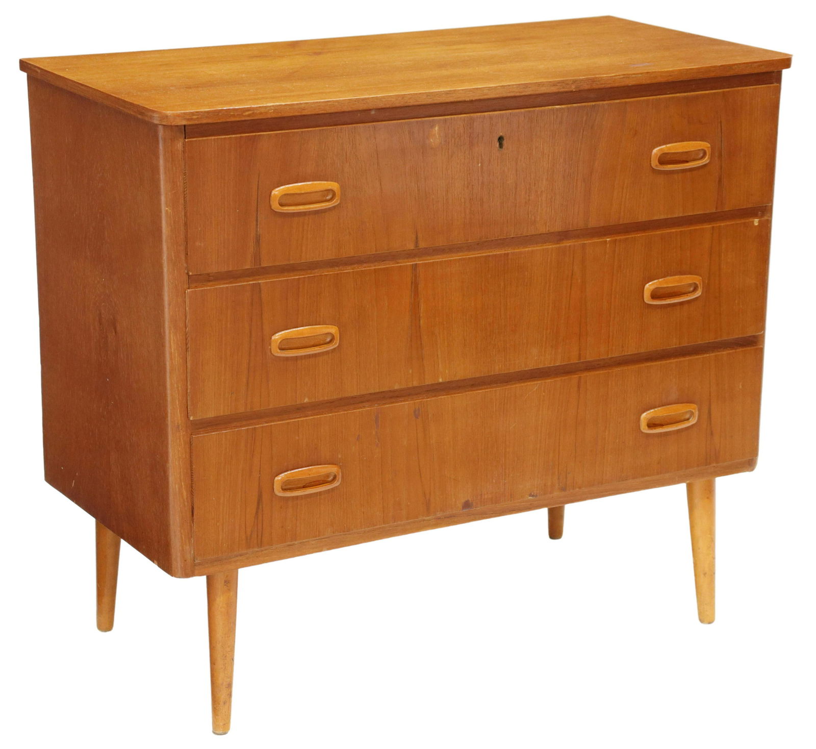 MID-CENTURY MODERN TEAK CHEST OF DRAWERS (1 of 5)