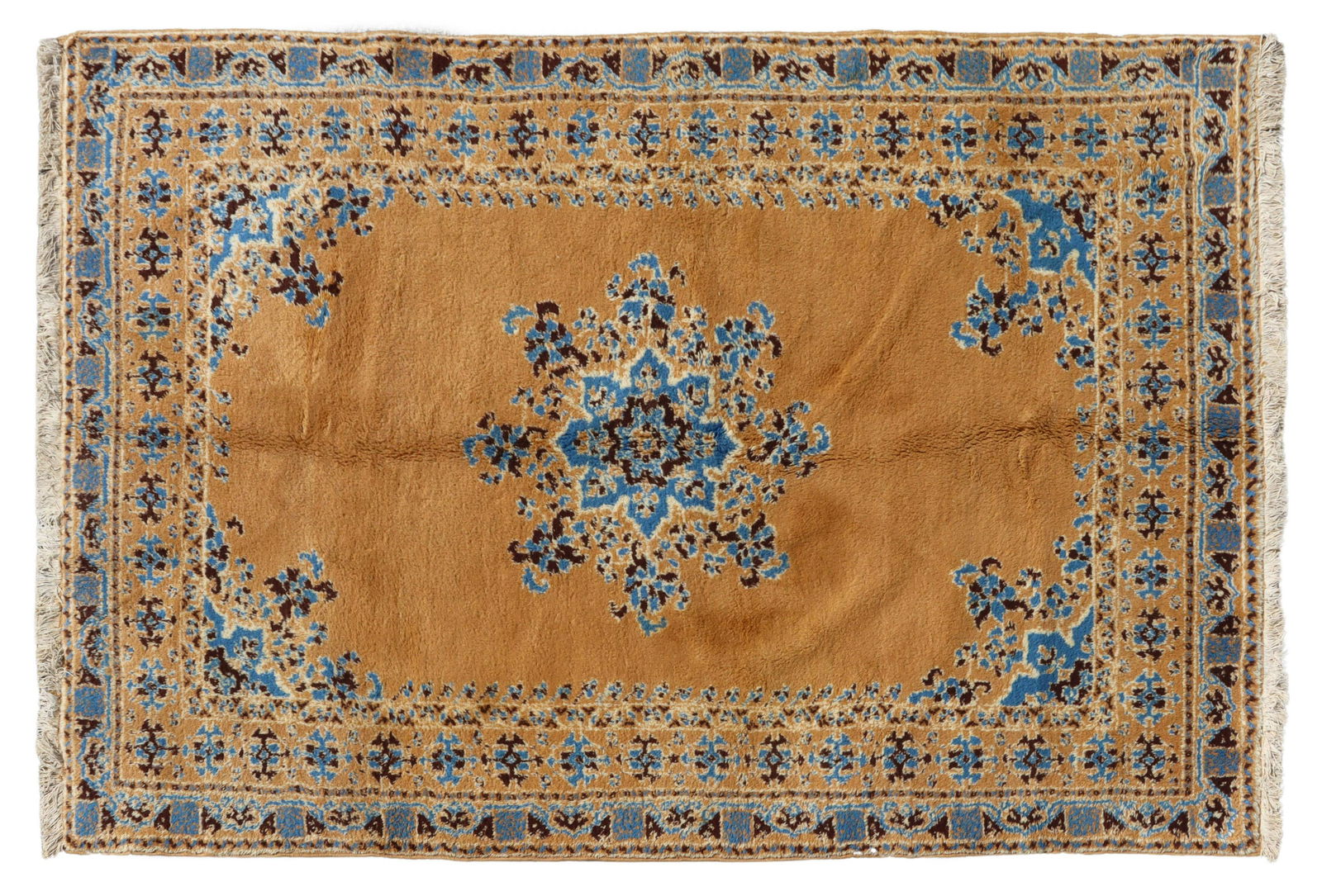 HAND-TIED MOROCCAN MEDALLION RUG, 7'10" X 5'6" (1 of 3)