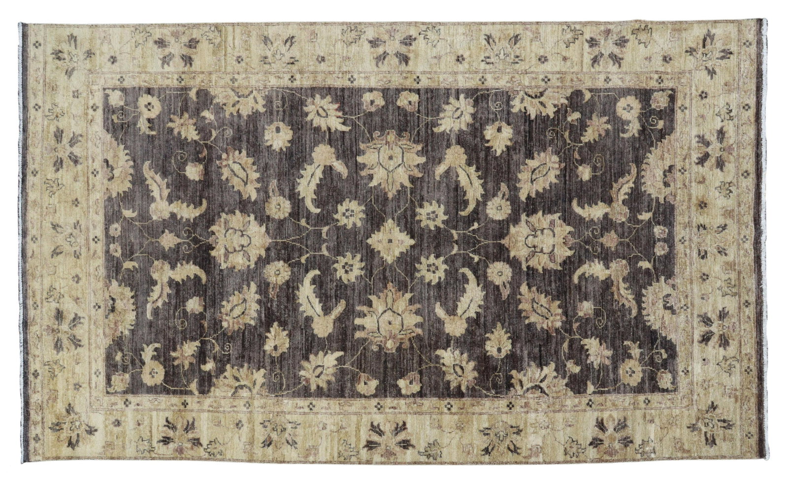 HAND-TIED PAKISTANI GHAZNI RUG, 9 X 5'4": Hand-tied Pakistani Ghazni floral rug, approx 9'l, 5'4"w Start Price: $250.00