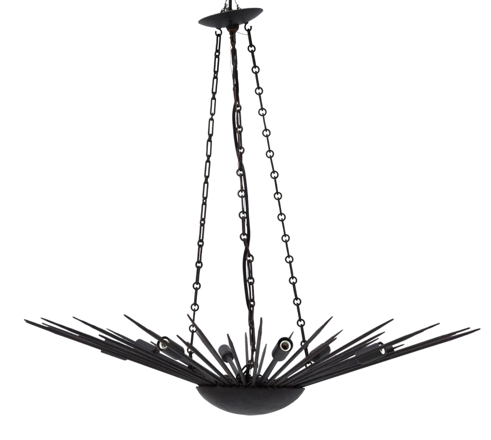 CRYSTORAMA 'GALILEO' 8-LT STEEL CHANDELIER (1 of 3)