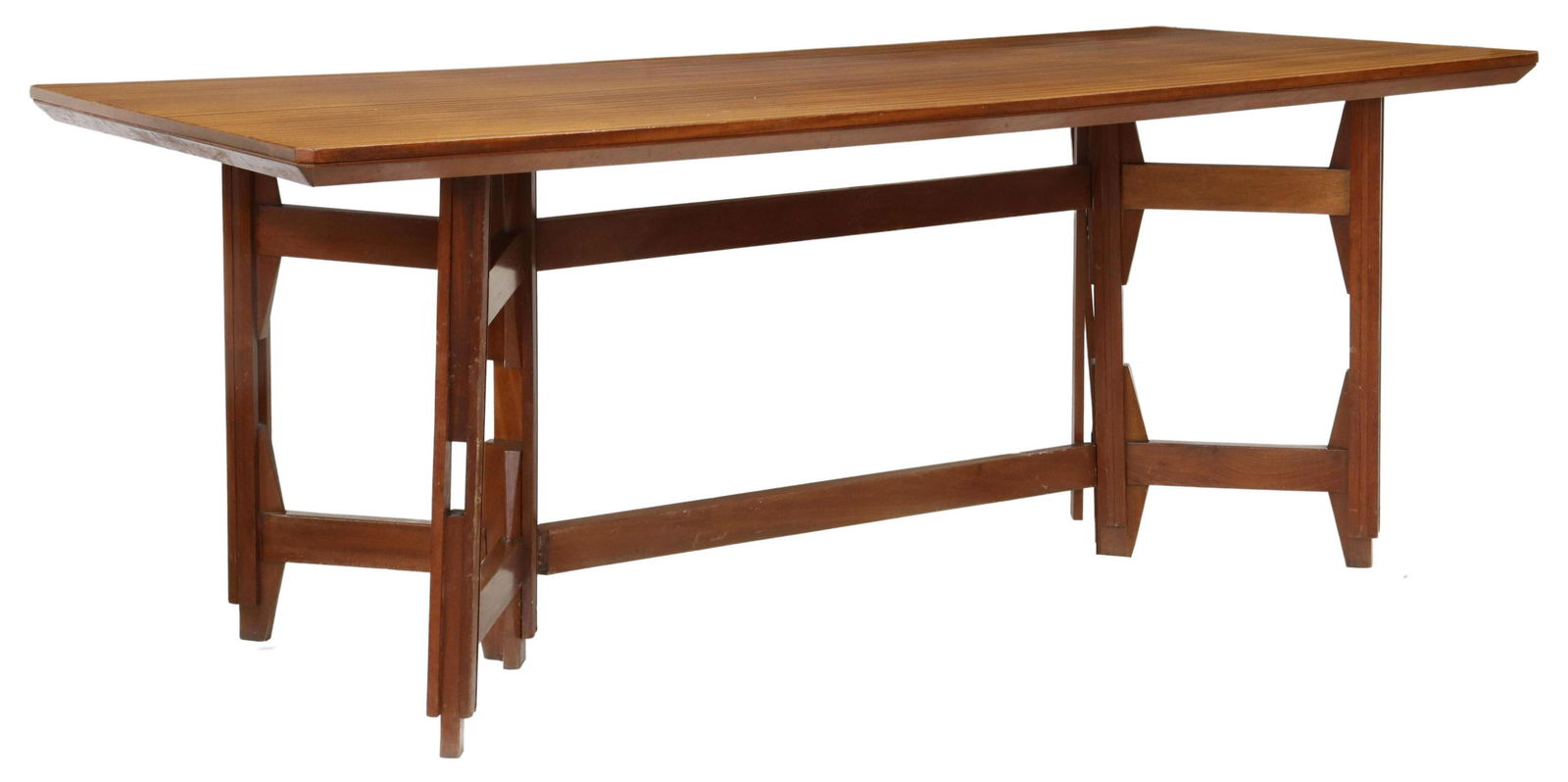 ITALIAN MID-CENTURY MODERN MAHOGANY DINING TABLE (1 of 4)