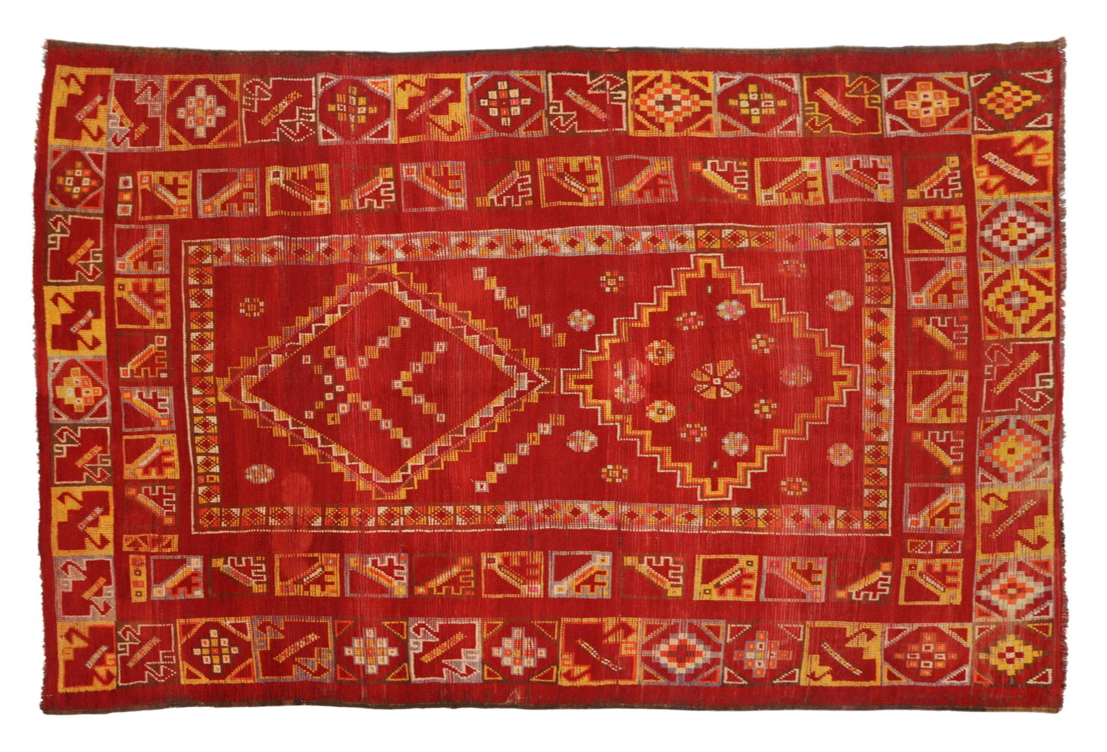 HAND-TIED WOOL RUG, 10' X 6' (1 of 3)