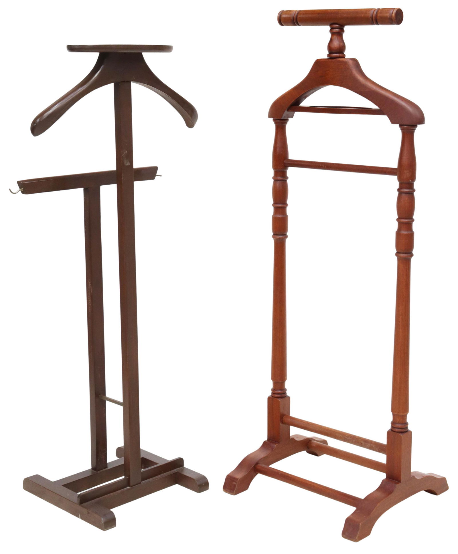 (2) VINTAGE MAHOGANY GENTLEMAN'S VALET STANDS (1 of 4)