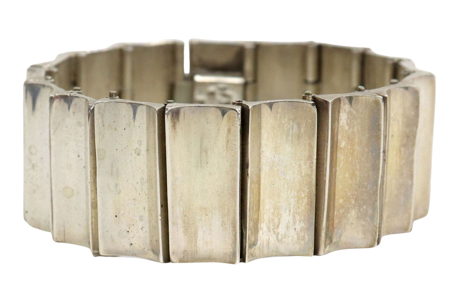 HEAVY TAXCO MEXICO STERLING SILVER BRACELET (1 of 5)