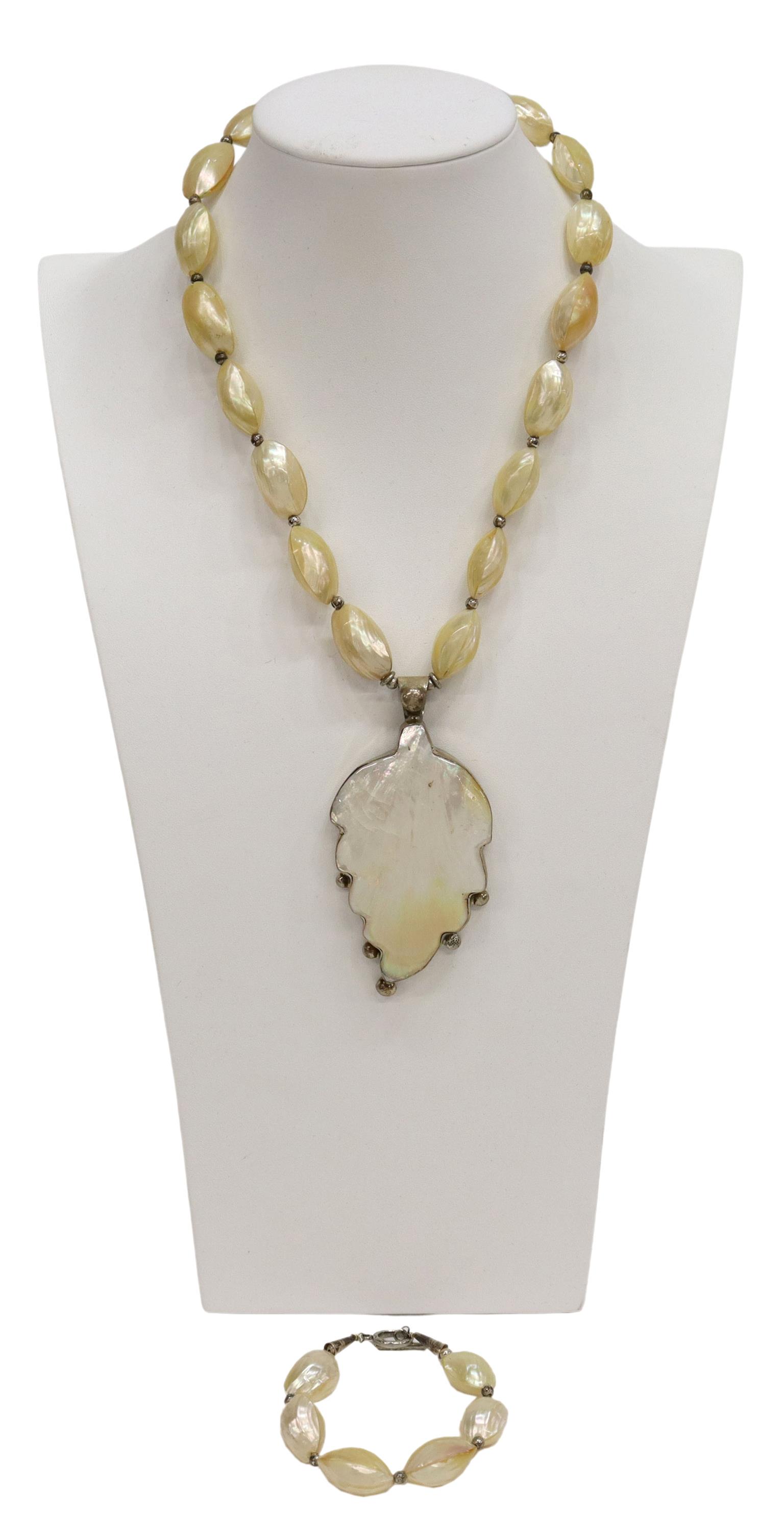 (2) GALE SELF CHOCTAW STERLING & MOP JEWELRY SUITE (1 of 6)