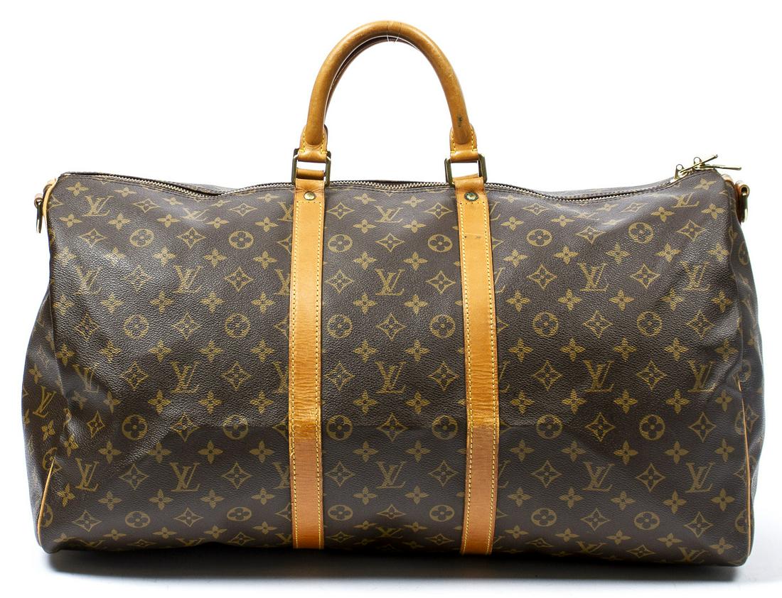 LOUIS VUITTON 'KEEPALL BANDOULIERE 55' DUFFLE BAG (1 of 8)