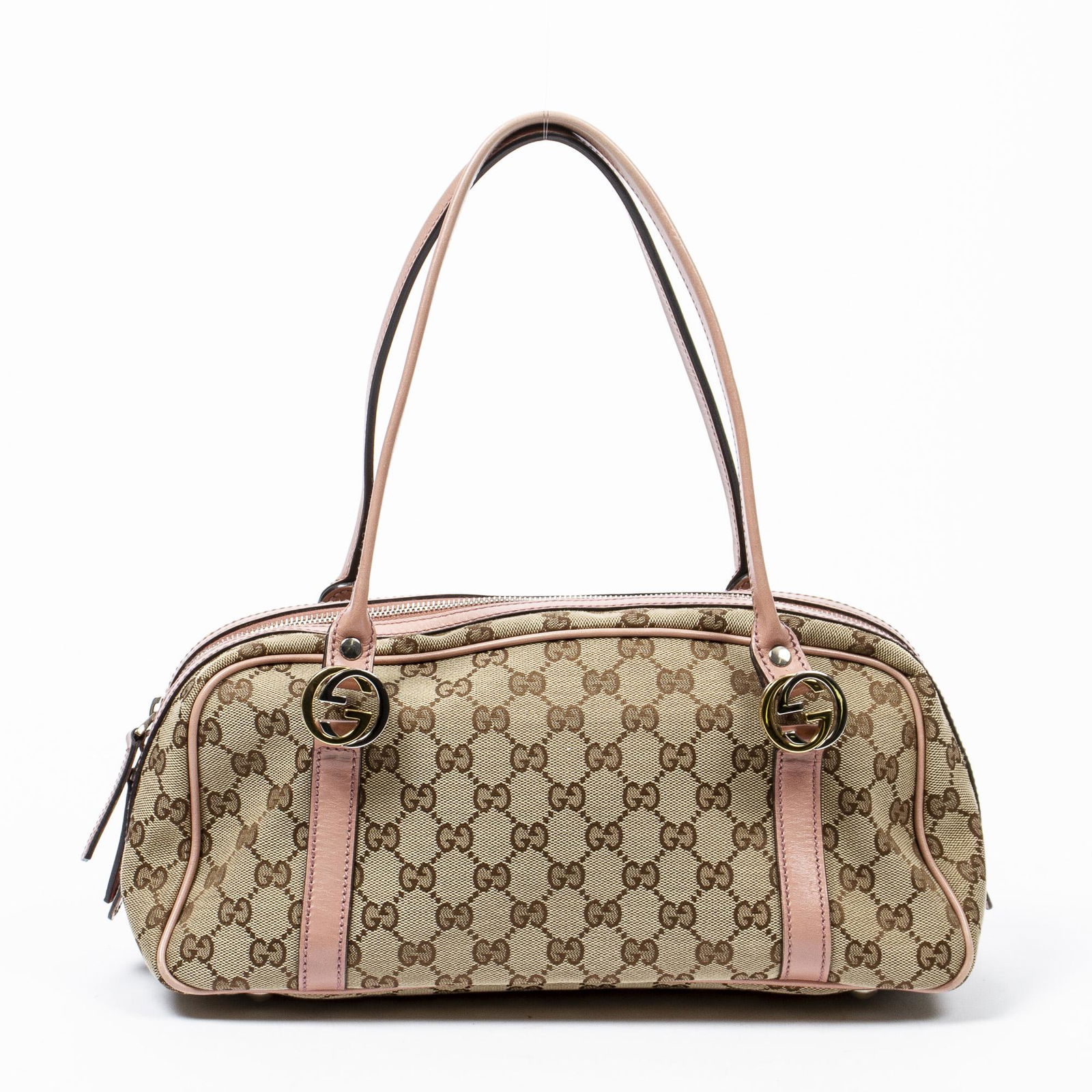 GUCCI 'TWINS' GG CANVAS SHOULDER TOTE BAG (1 of 7)