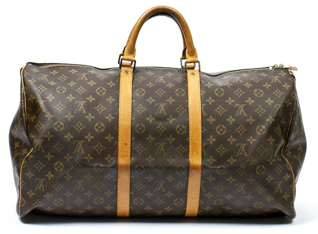 LOUIS VUITTON 'KEEPALL 55' MONGRAM CANVAS DUFFLE (1 of 10)
