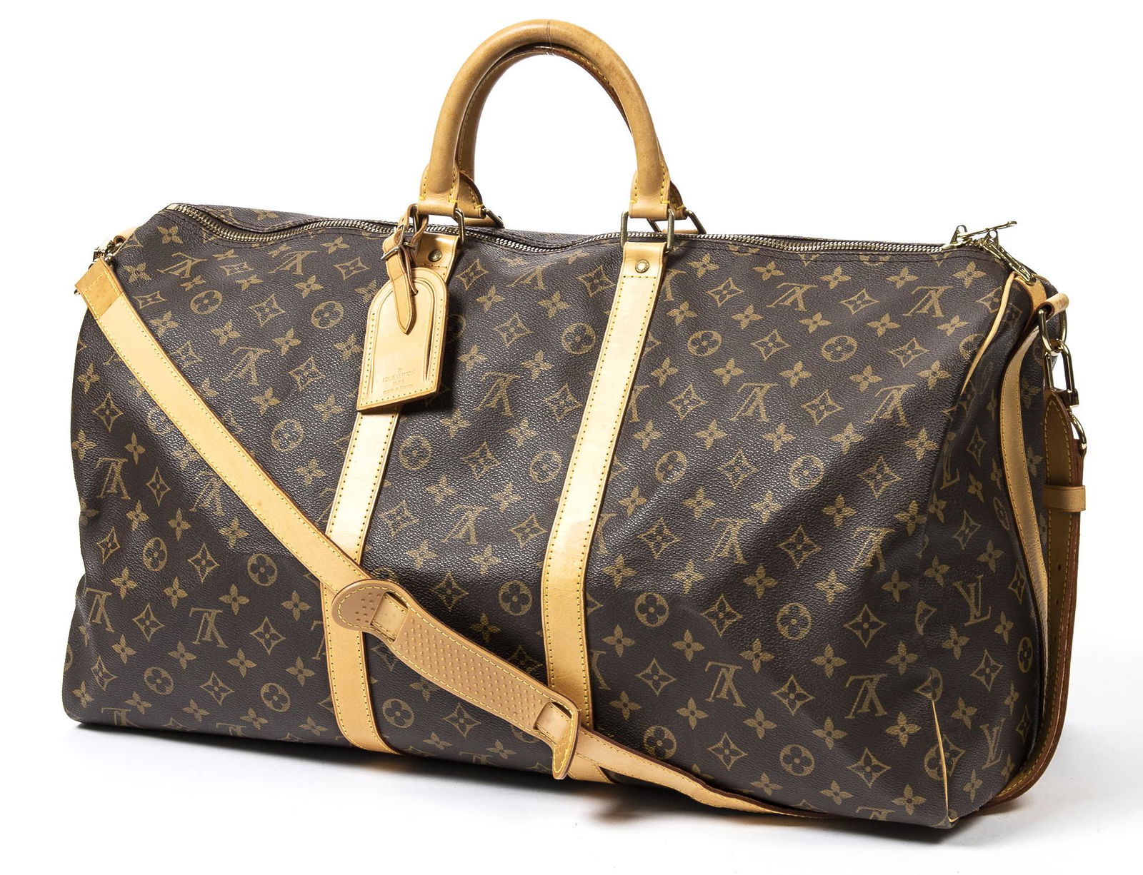 LOUIS VUITTON 'KEEPALL BANDOULIERE 50' DUFFLE BAG (1 of 9)