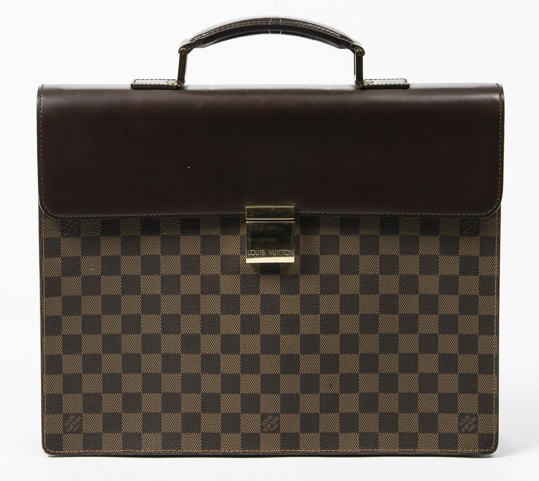 LOUIS VUITTON DAMIER EBENE 'ALTON' BRIEFCASE (1 of 8)