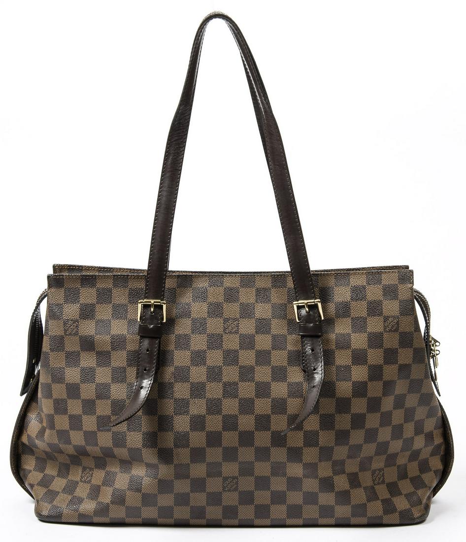 LOUIS VUITTON 'CHELSEA' DAMIER EBENE SHOULDER BAG (1 of 7)