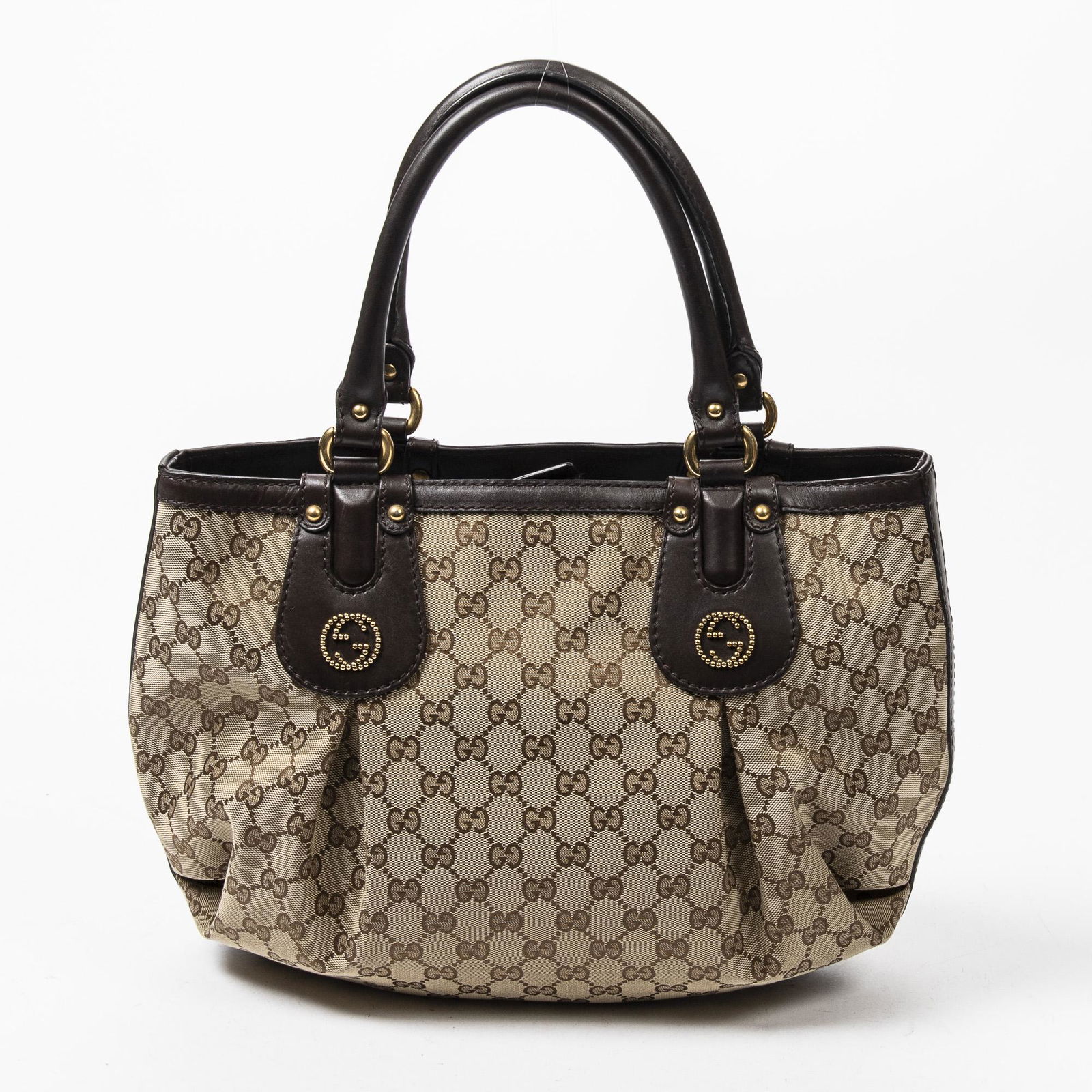 GUCCI 'SCARLETT' GG MONOGRAMED CANVAS HOBO BAG (1 of 8)