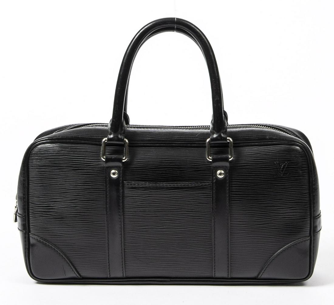 LOUIS VUITTON 'VIVIENNE LONG MM' BLACK EPI HANDBAG (1 of 10)