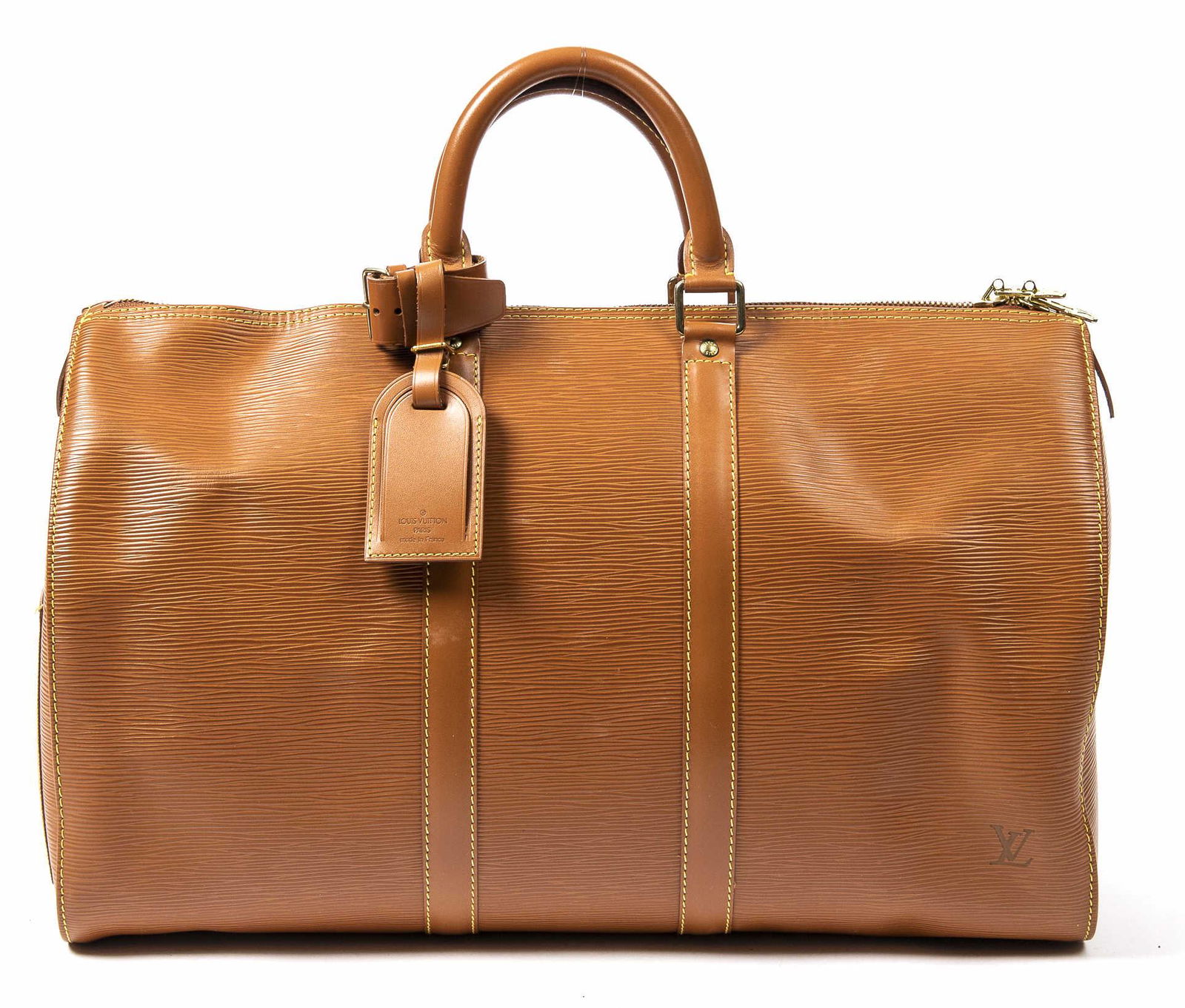 LOUIS VUITTON 'KEEPALL 45' EPI LEATHER DUFFLE BAG (1 of 8)