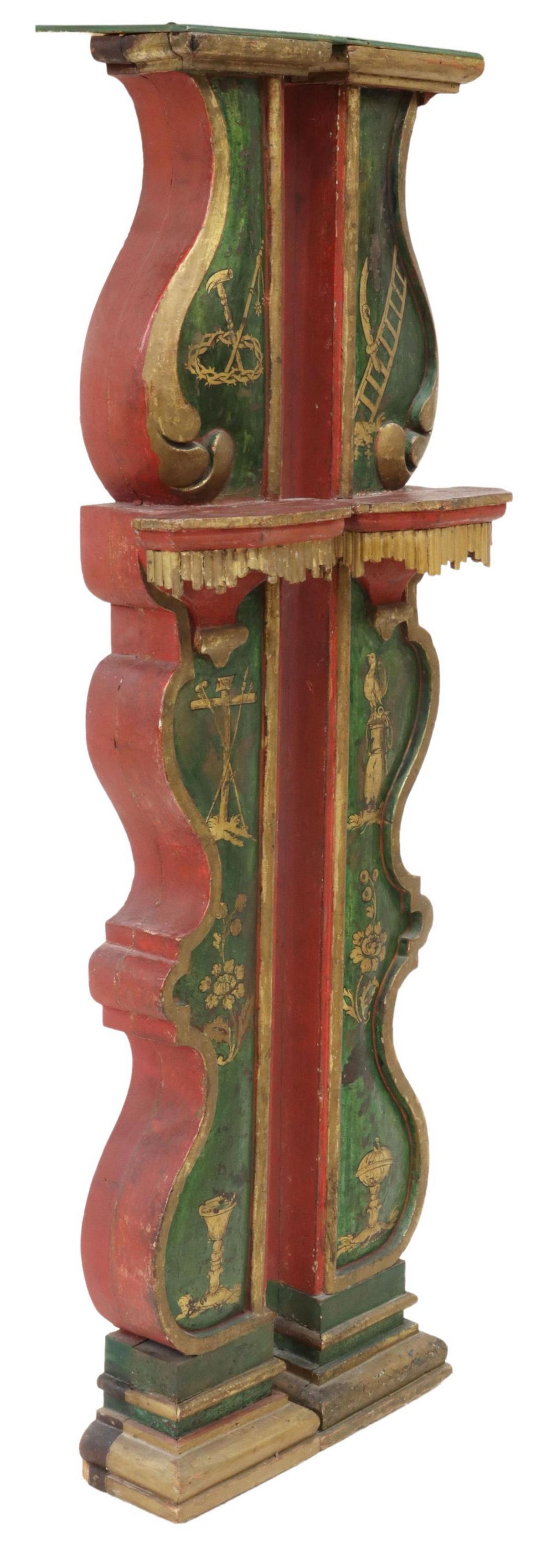 ECCLESIASTICAL ARMA CHRISTI ARCHITECTURAL ELEMENT (1 of 3)