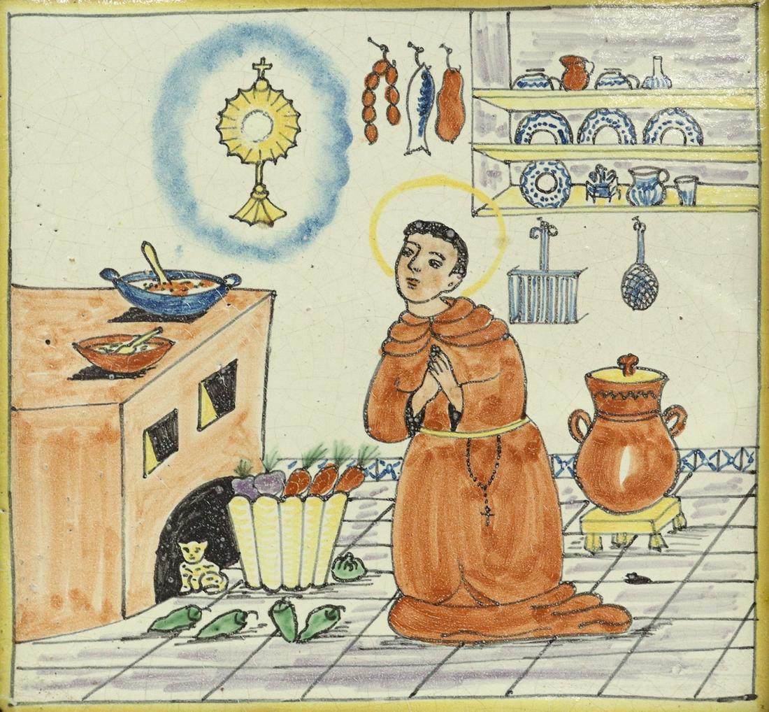 SPANISH COLONIAL STYLE SAN PASQUALE TILE RETABLO (1 of 3)