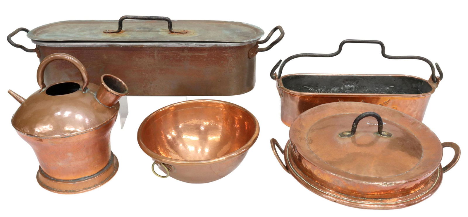 (5) FRENCH COPPER KITCHENWARE, FISH POACHER (1 of 4)