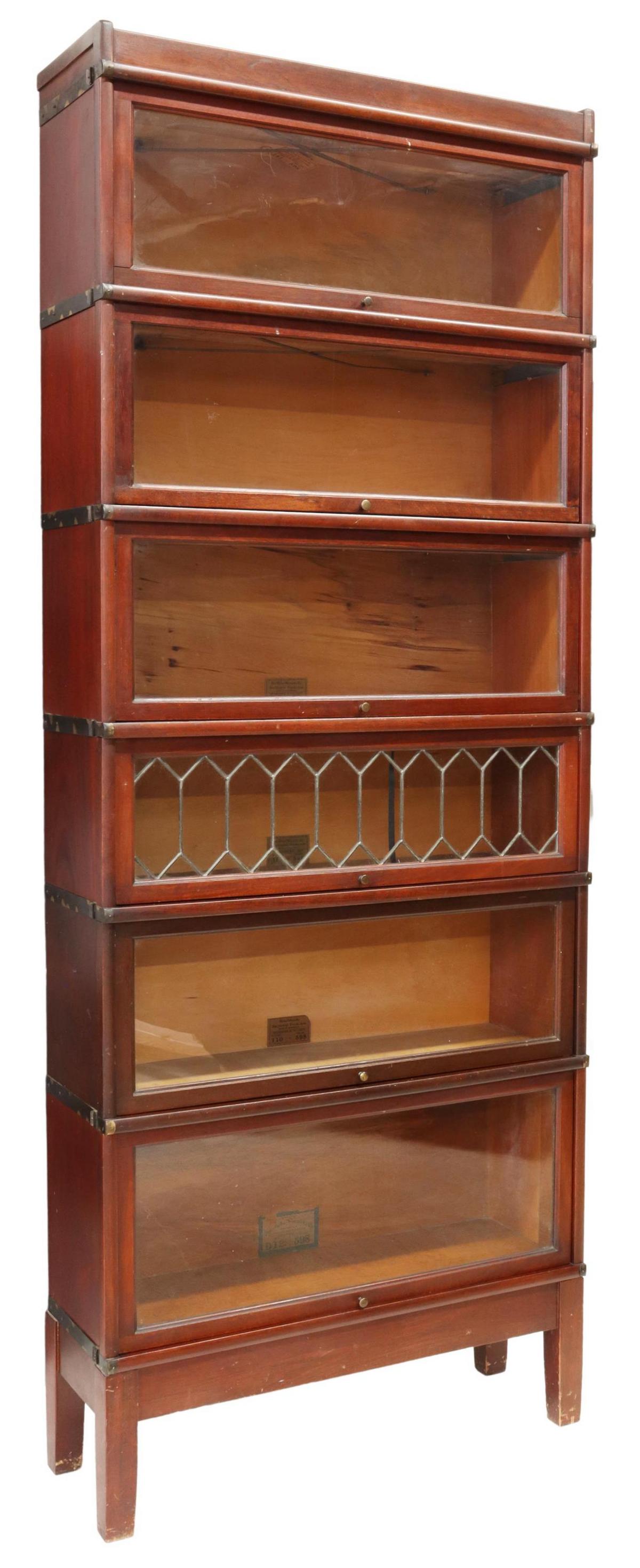 GLOBE-WERNICKE LEADED 6-STACK LAWYER'S BOOKCASE (1 of 4)