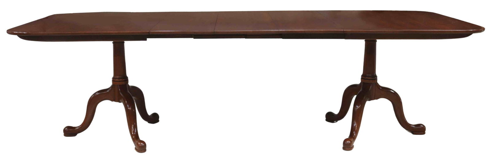 HENKEL-HARRIS CHERRY PEDESTAL EXTENSION TABLE (1 of 6)