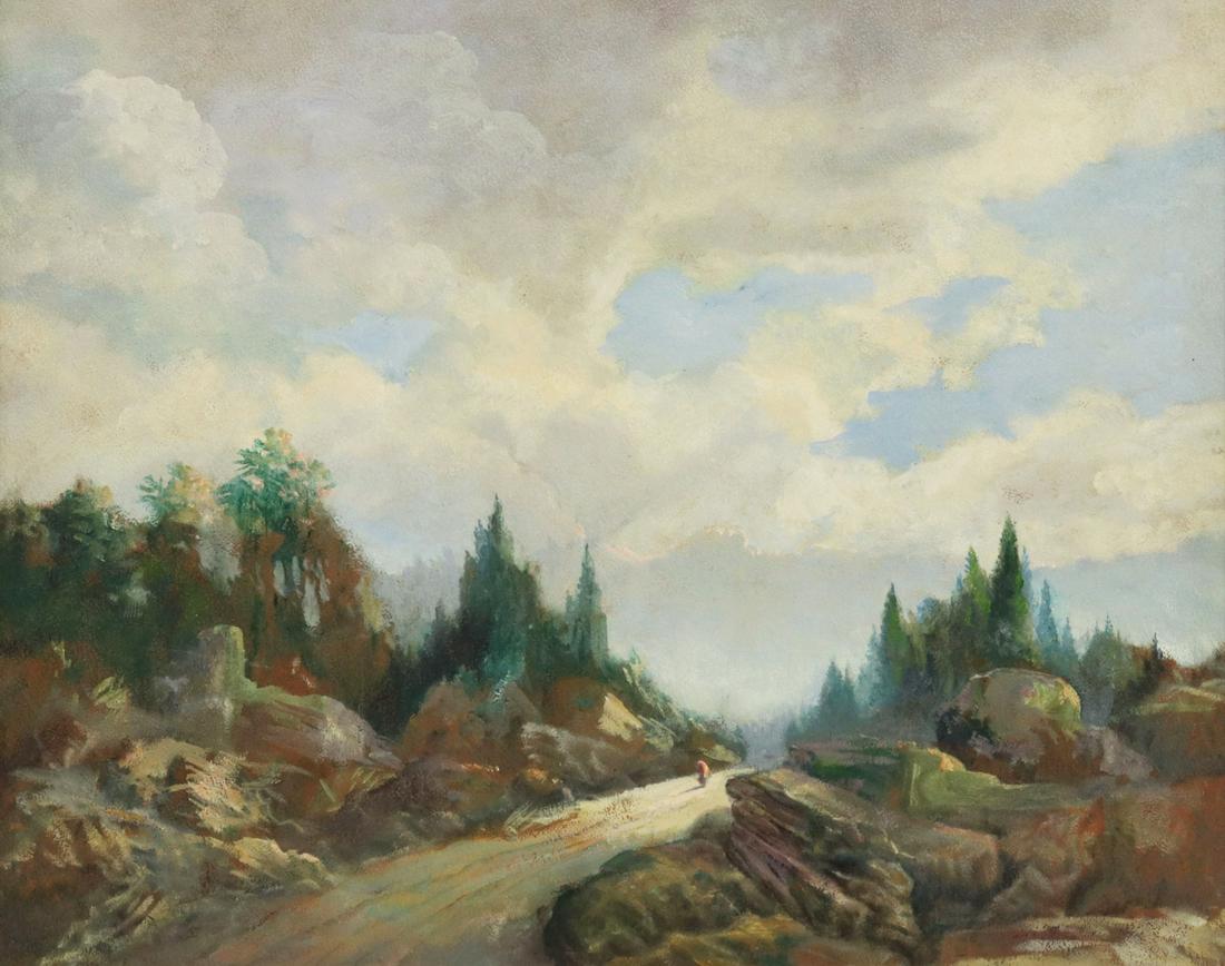 THOMAS L. LEWIS (NEW MEXICO, 1907-1978) LANDSCAPE (1 of 3)