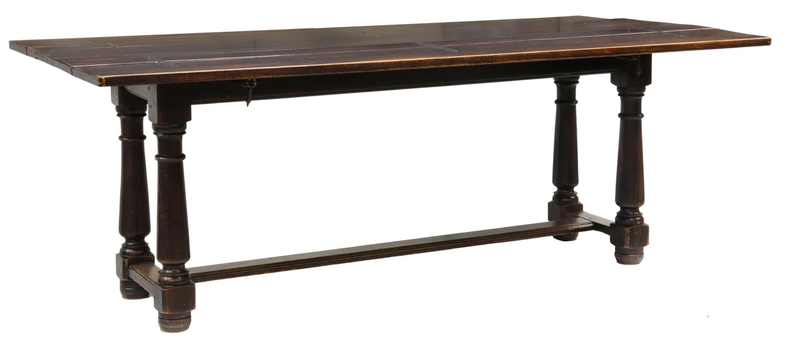 FRENCH PROVINCIAL OAK FOLD-OUT LEAVES TABLE (1 of 5)