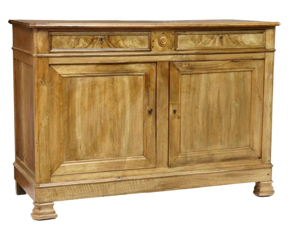 FRENCH LOUIS PHILIPPE PERIOD FRUITWOOD SIDEBOARD (1 of 6)