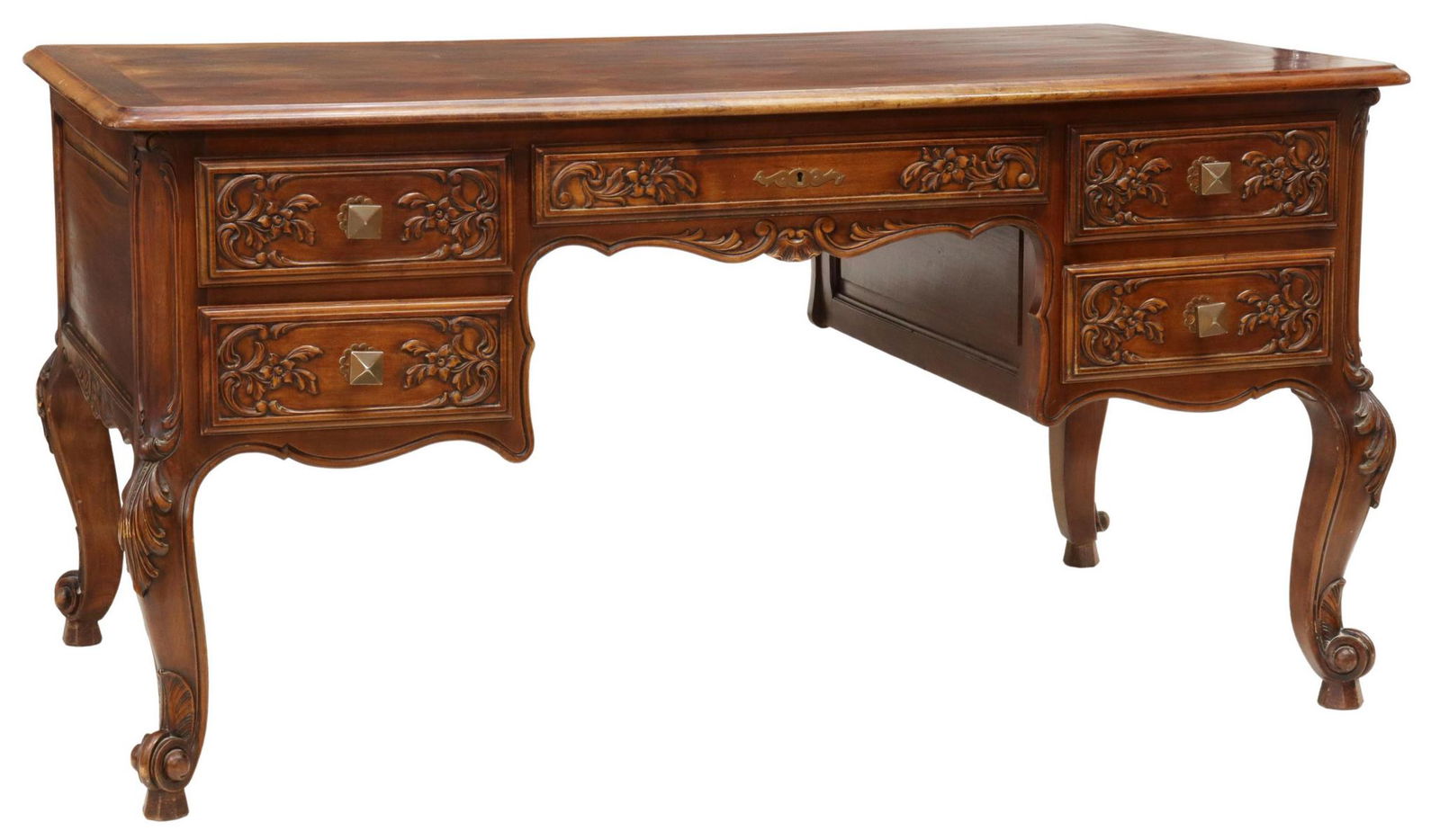 FRENCH LOUIS XV STYLE FRUITWOOD WRITING DESK (1 of 5)