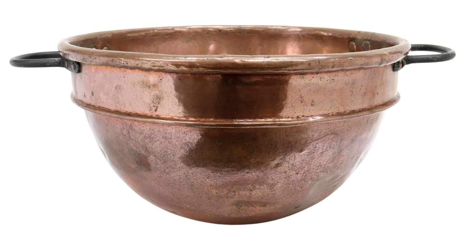 LARGE FRENCH COPPER MIXING BOWL (1 of 3)