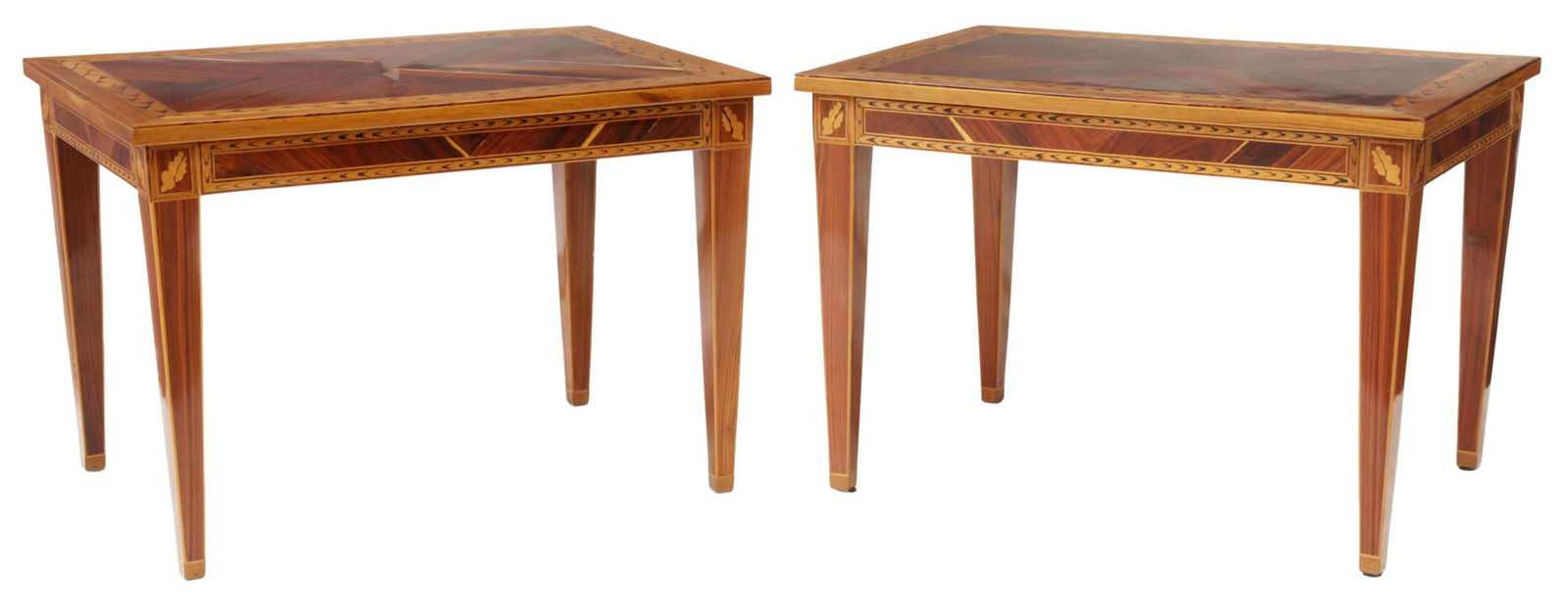 (2) ROSEWOOD MATCHED VENEER SIDE TABLES (1 of 4)